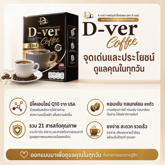 ข้อมูลสินค้า D-ver Coffee