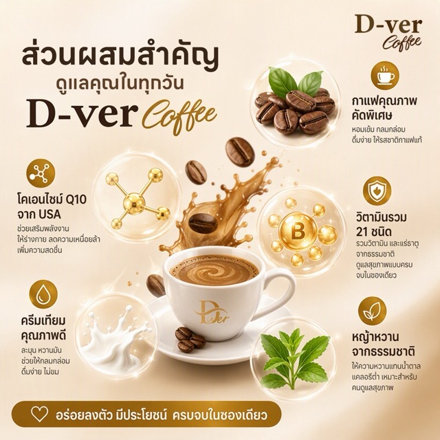 ข้อมูลภาพที่ 3 สินค้า D-ver Coffee