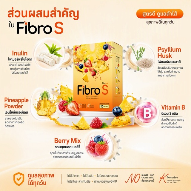 ข้อมูลภาพที่ 3 สินค้า Fibro S